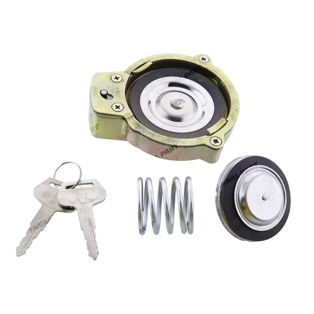 Fuel Cap With 2 Keys 14X-60-31130 Fit For Komatsu Excavator D31EX D31PX D65PX D65WX PC70