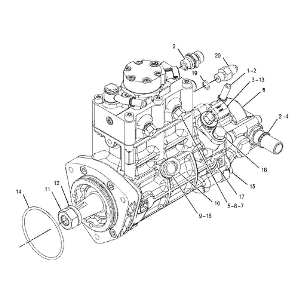 Fuel Injection Pump 368-9171 20R-3815 Fit For Caterpillar CAT Engine C6.6 Loader 953D 963D 924H 938H