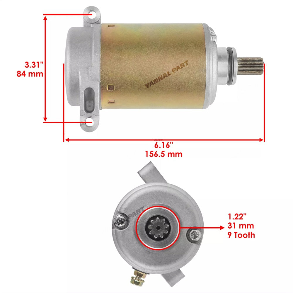 Starter Motor 4KB-81890-00-00 4KB-81800-00-00 Fit For Yamaha Big Bear 250 350 400 Wolverine 350