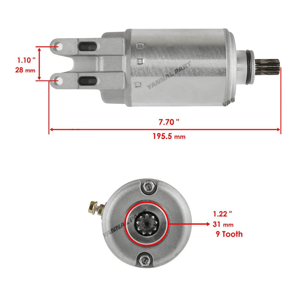 Starter Motor C420-296-125 711296120 Fit For John Deere Buck 500 Bombardier Traxter500 TraxterMax500