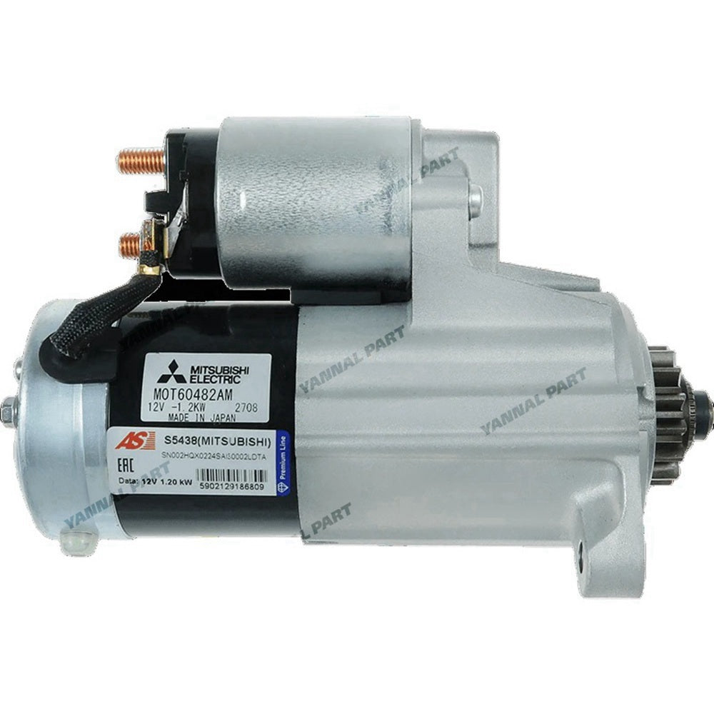 Starter 30L66-10600 30L66-10500 M1T68381 for Case Excavator CX17B Mitsubishi L3E-W231KBS Engine