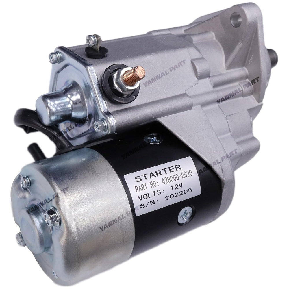Starter 428000-2920 3971615 70020352 Fit For Denso Cummins QSB 4.5 and 6.7 Tier III Engine JLG Telehandler G10-55A G12-55A