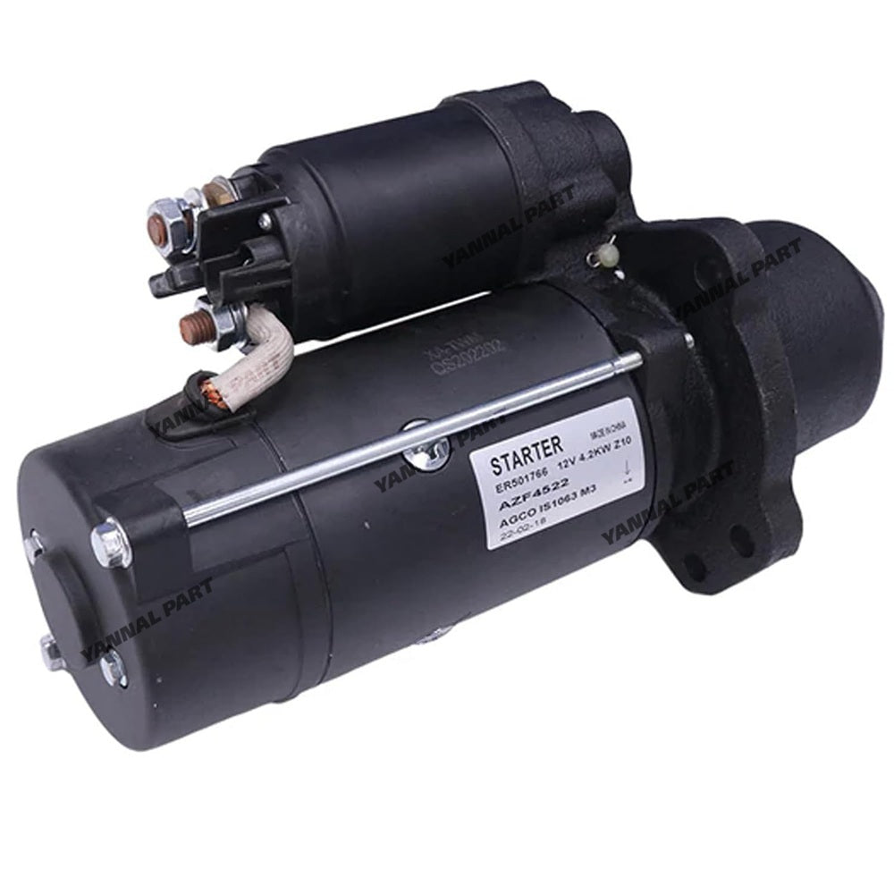 Starter Motor RE501767 Fit For John Deere Engine 4045 Forklift 486E 485E 488E