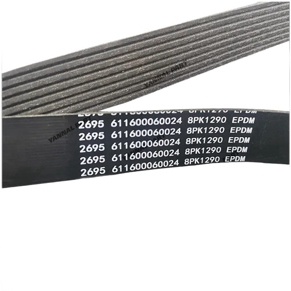 For Komatsu Excavator PC350-7 Drive Engine Belt 8PK1290