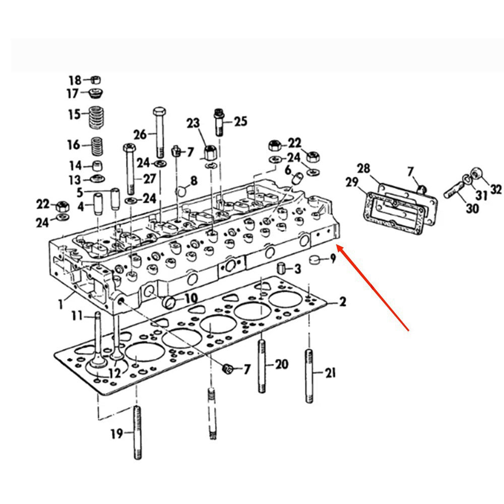 Complete Cylinder Head ZZ80067 Fit For Perkins Engine 6.354.4 6.3544