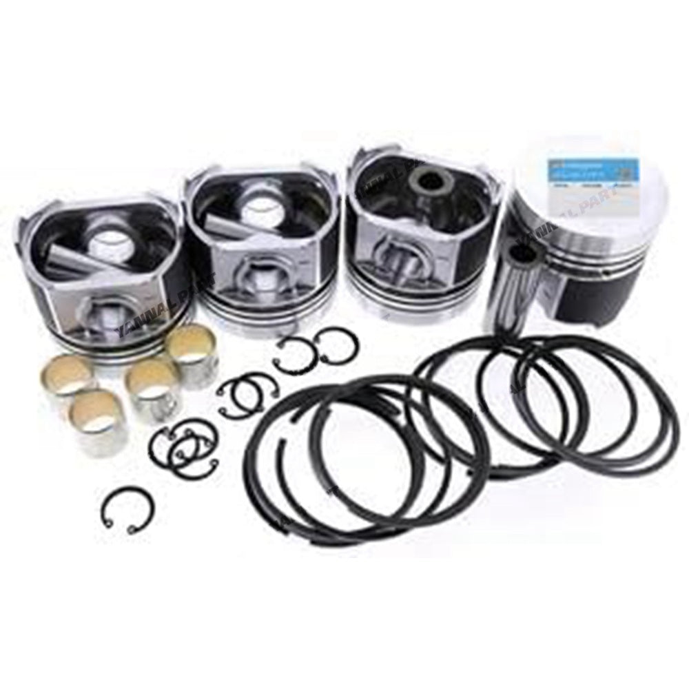 For Hyundai Excavator R60-9S R60W-9S Yanmar Engine 4TNV94L Komatsu Engine 4D94LE Piston Kit With Ring Set YM129906-22080 YM129906-22050