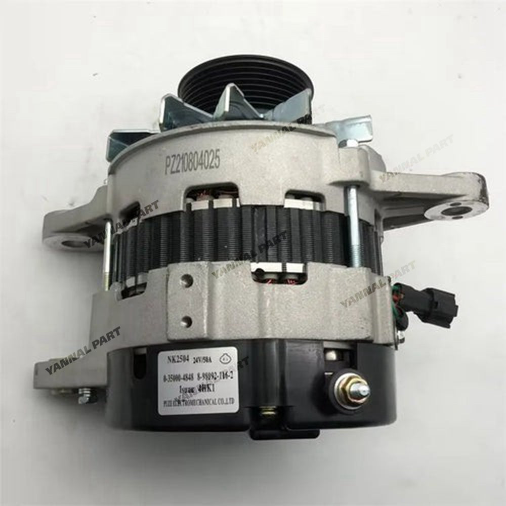 24V Alternator 8-98092116-1 8-97375017-1 for Isuzu Engine 4HK1 Hitachi Excavator ZAX230 ZAX240-3 ZX170W-3 ZX200-3 ZX280L-3