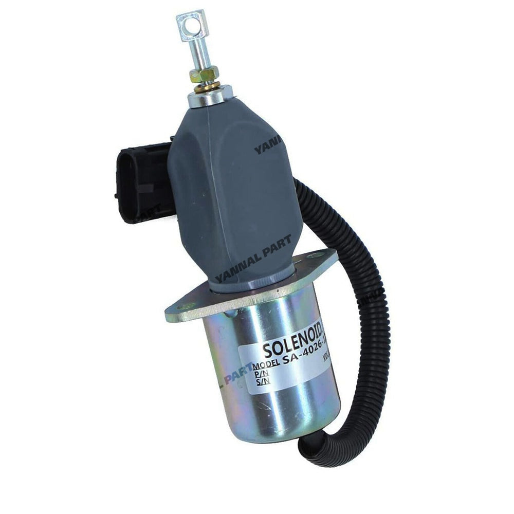Stop Solenoid 127973 for Kubota Engine V2203 Gehl Skid Steer Loader SL4625 4625SX 4625DX