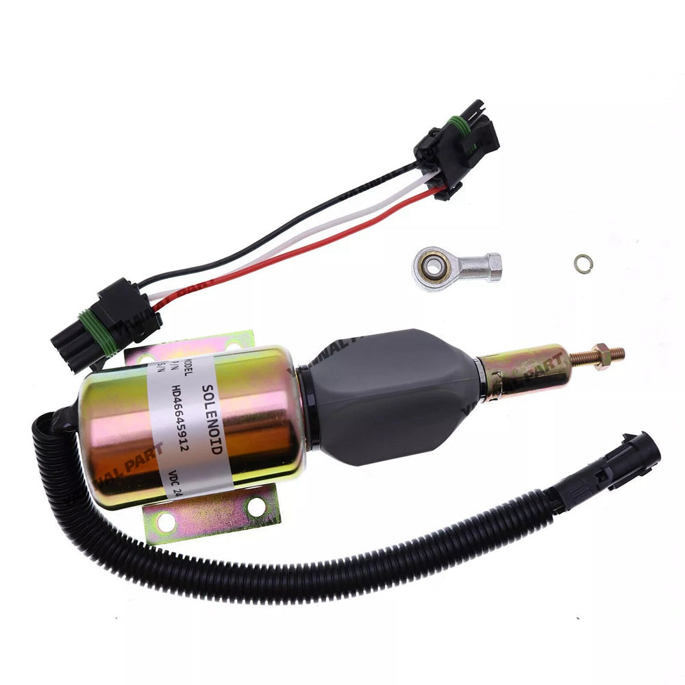 Fuel Shutoff Solenoid RE516083 Fit For John Deere 120 160LC 200LC 230LC 230LCR 270LC 624H TC62H 624HLL 670C 670CH 672CH
