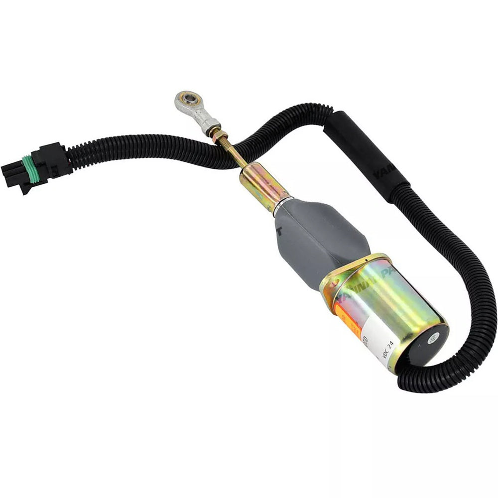 Fuel Shutoff Solenoid RE504223 Fit For John Deere Engine 7.6L 6076 8.1L 6081 Buncher 653E Scraper 762B