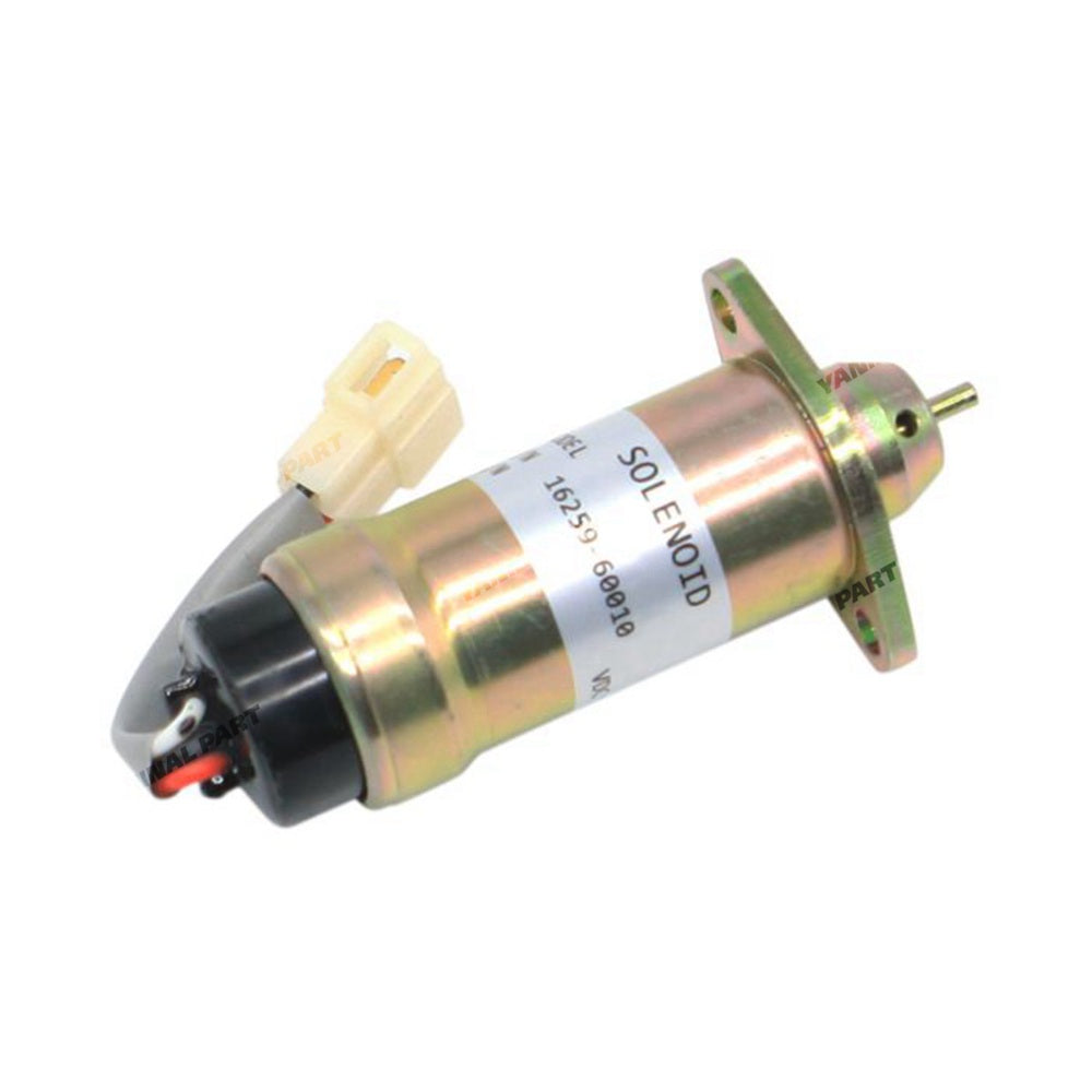 Stop Solenoid 16259-60010 MV1-48 for Kubota D1105 V1505 Hitachi Timberwolf TW150DHB TW150VTR TW190 TW-S426TDHB