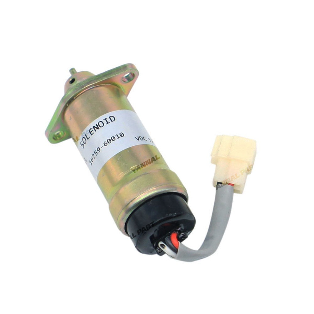 Stop Solenoid 16259-60010 MV1-48 for Kubota D1105 V1505 Hitachi Timberwolf TW150DHB TW150VTR TW190 TW-S426TDHB