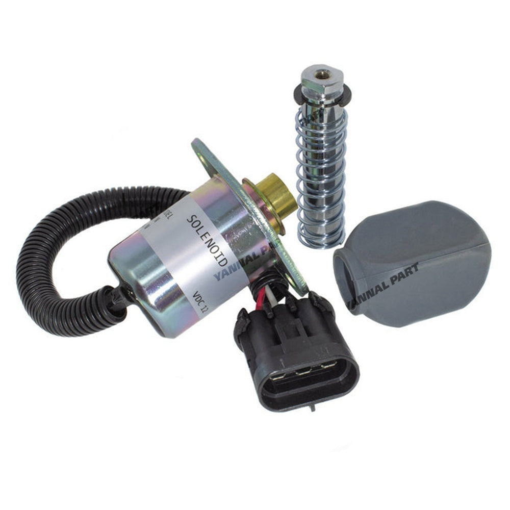 12V Diesel Shutoff Solenoid Valve 7136559 6681512 for Bobcat Loader A220 S100 S150 S160 S175 S220 S250 S300 S450 S510 S630 S740 S750 S770