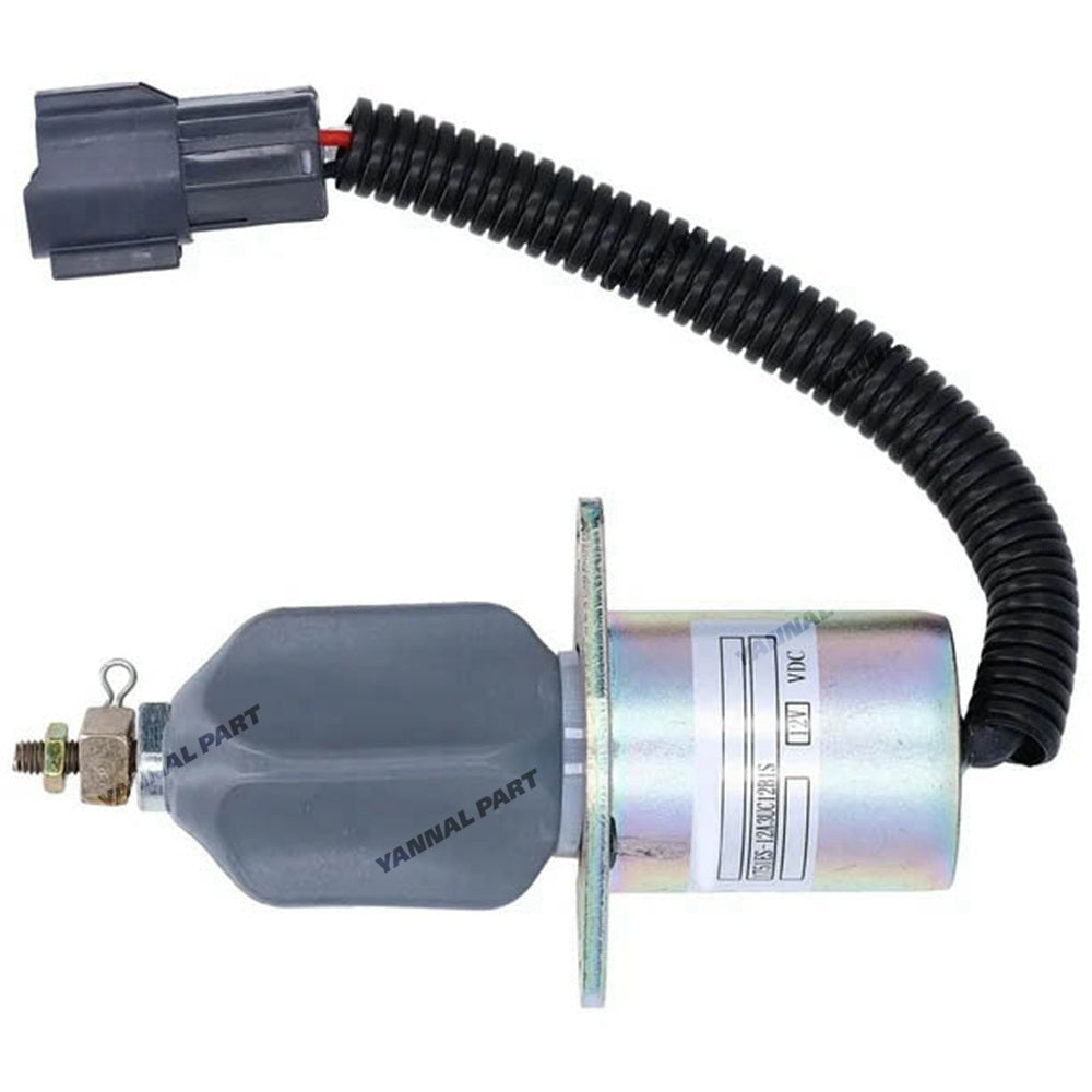 12V 3A Fuel Stop Oil Solenoid Valve 1751ES-12A3UC12BIS for Hyundai R60-5 R60-6 R210-5 R335-7