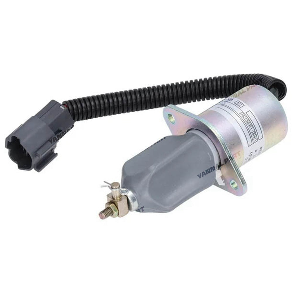 12V 3A Fuel Stop Oil Solenoid Valve 1751ES-12A3UC12BIS for Hyundai R60-5 R60-6 R210-5 R335-7