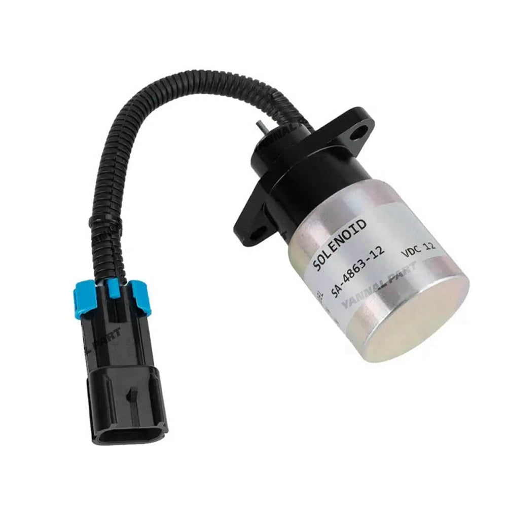 12V Stop Solenoid 0175-12A5C9S SA-4863-12 for Kubota Woodward Engine