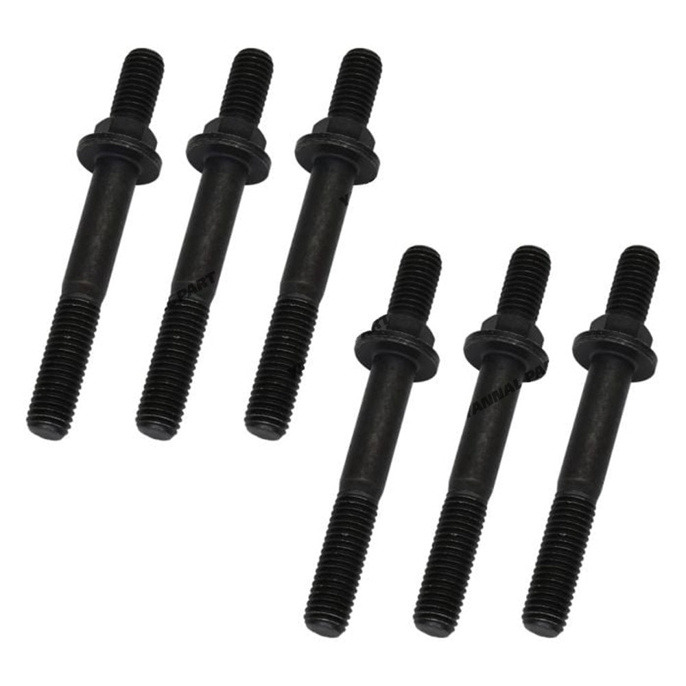 6 PCS Exhaust Manifold Bolt 3944655 for Engine QSB6.7 B5.9 4BT Hyundai Excavator R290LC-7 R360LC-7 Dodge Ram 2500 3500