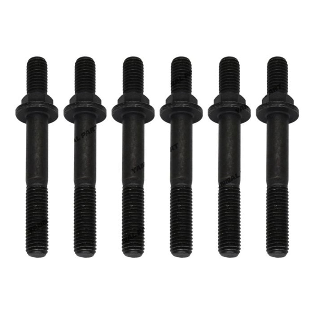 6 PCS Exhaust Manifold Bolt 3944655 for Engine QSB6.7 B5.9 4BT Hyundai Excavator R290LC-7 R360LC-7 Dodge Ram 2500 3500