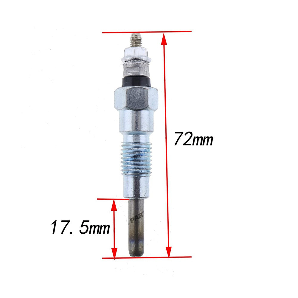 3 PCS Glow Plug AT110814 for Yanmar Engine 3TNE74 John Deere Excavator 15 Tractor 2210 4010 4100 4110 670 770