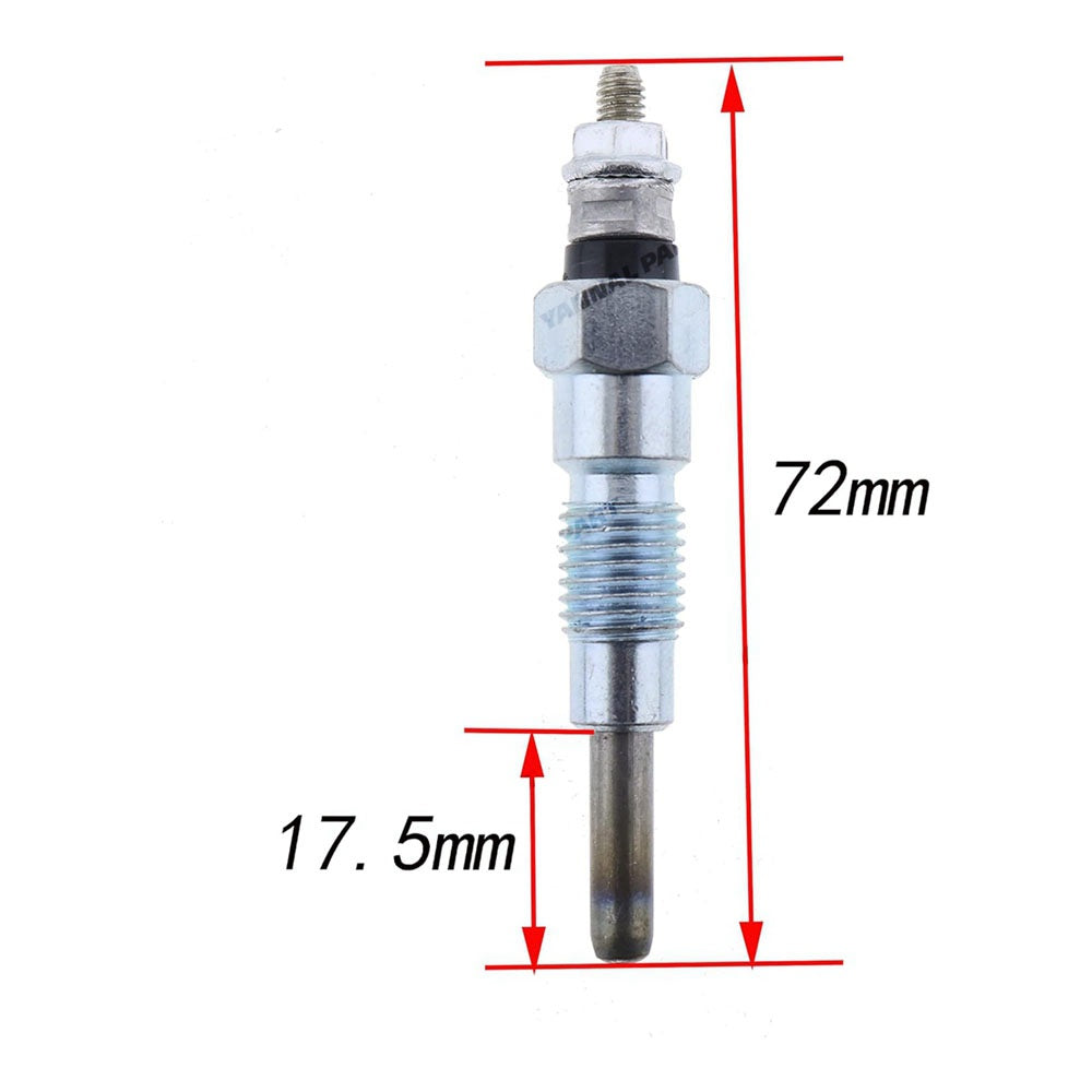 3 PCS Glow Plug 6101-8321-00 Fit For Hinomoto Tractor E1804 E2002 E2004 E2302 E2304