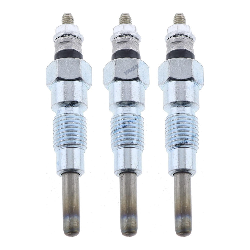 3 PCS Glow Plug 6101-8321-00 Fit For Hinomoto Tractor E1804 E2002 E2004 E2302 E2304