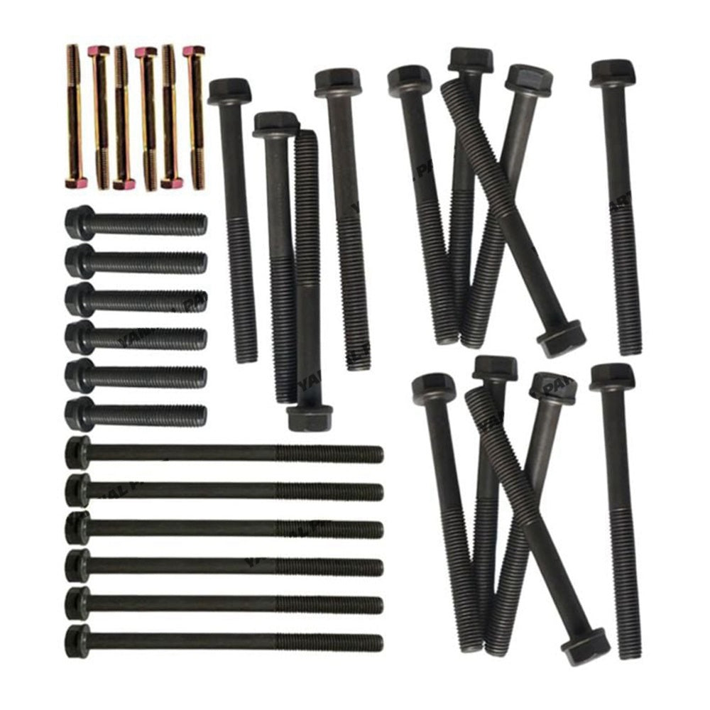 32 PCS Cylinder Head Bolt Kit 3920781 3901221 3903939 3920779 for Dodge Ram 5.9 Engine 4B 4BT 6B 6BT 89-98 12V