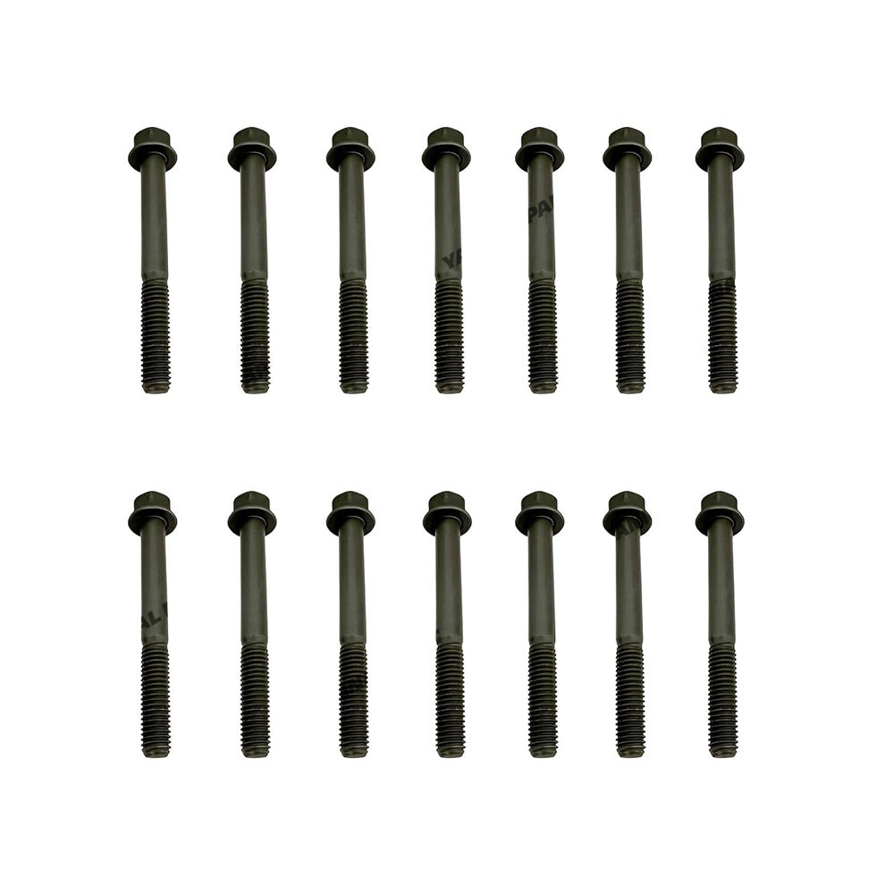 14 PCS Cylinder Head Bolt 553867 for Kubota Engine D722 Jacobsen Lawn Tractor Groom Master II Mower Tri-King Greens King IV G-Plex III and GP400