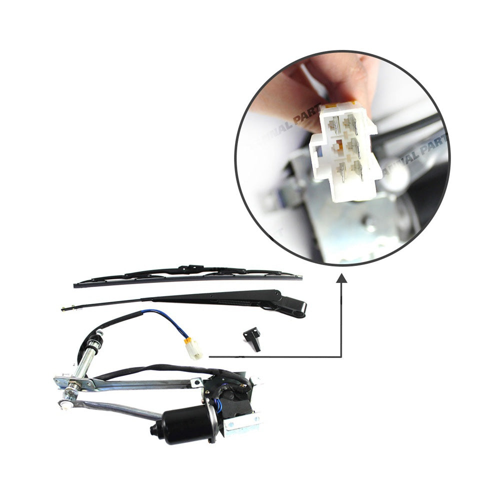 Wiper Motor 20Y-54-52211 Fit For Komatsu Excavator PC130-8 PC300-8 PC350-8 PC200-7 PC300-7 PC400-7