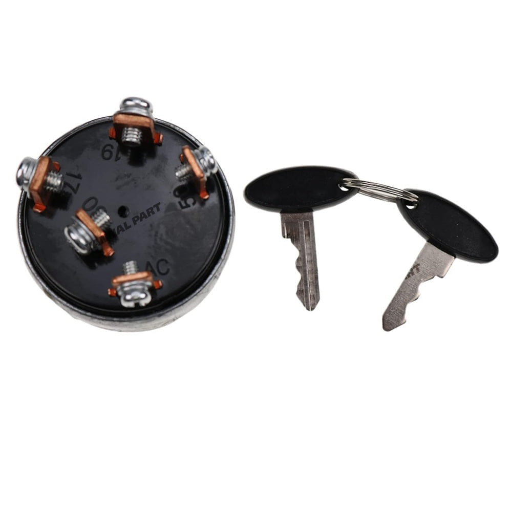 Ignition Switch With 2 Keys 83940565 SBA385200331 Fit For Ford New Holland Tractor 1200 1210 1300 1000 1100 1110 1500 1600 1700 1900