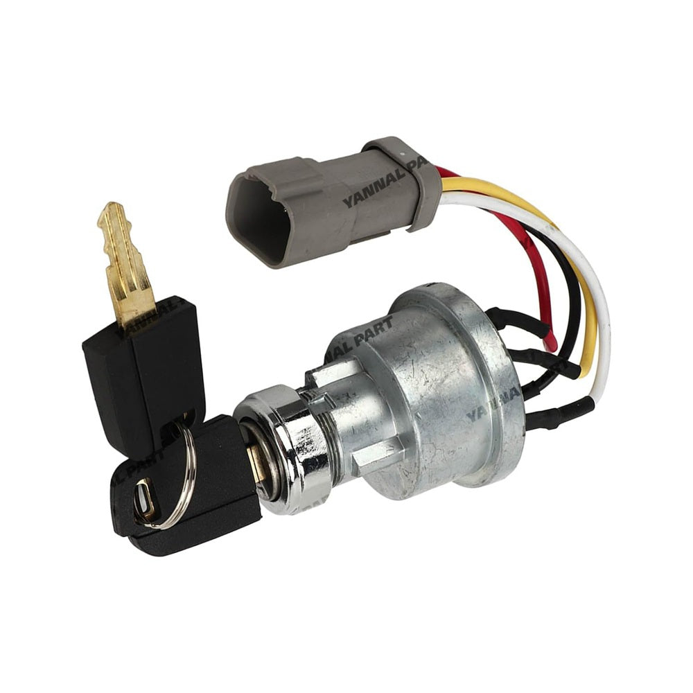Ignition Switch with 2 Keys 467-8535 Fit For Caterpillar CAT Engine 3406E 3412E Loader 906H 906H2 906K 906M 907H 907H2 907K 415 416 416F2