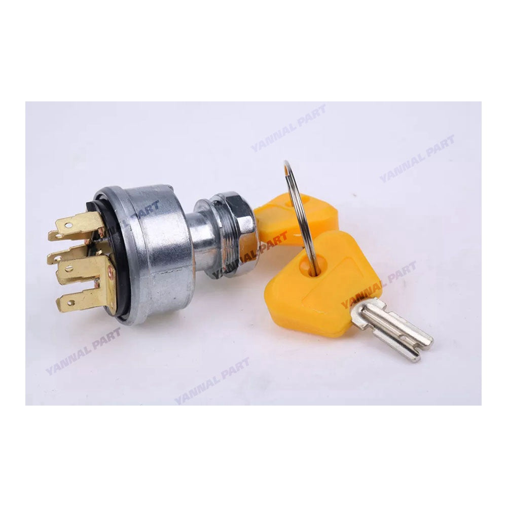 Ignition Switch With 2 Keys 2035830 1492154 379902 2782017 2368655 7004147 Fit For Hyster H100XM H70XM S100XL Clark CGC20 CGC40 Forklift