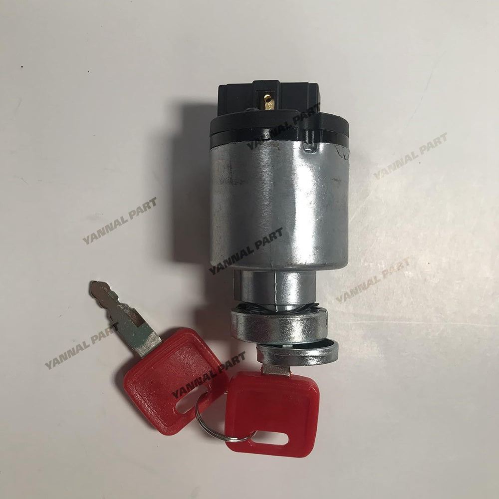 Ignition Switch With 2 Keys 4360297 Fit For Hitachi ZAX200-3 ZAX330-3 ZAX350-3 ZAX370-3 ZAX210-3 ZAX240-3