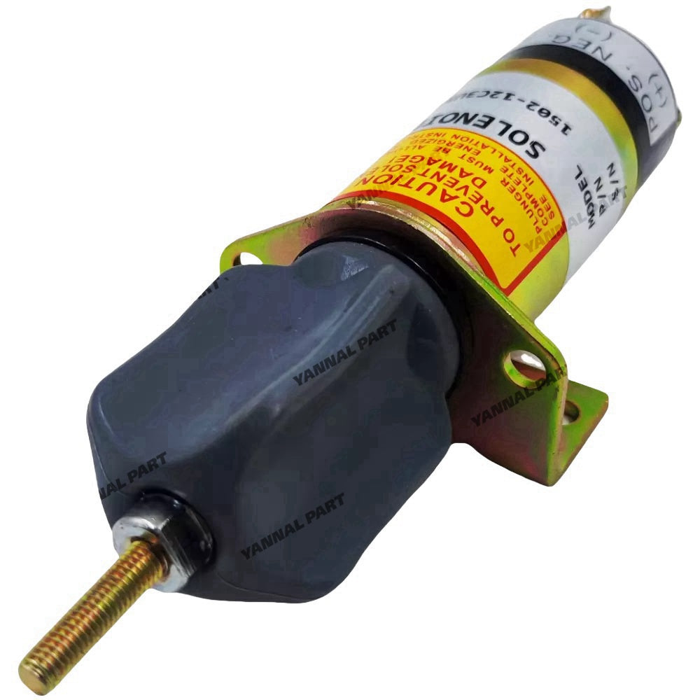 3 Terminals 12V Fuel Shutoff Solenoid 1504-12C2U1B1S1A replace Woodward