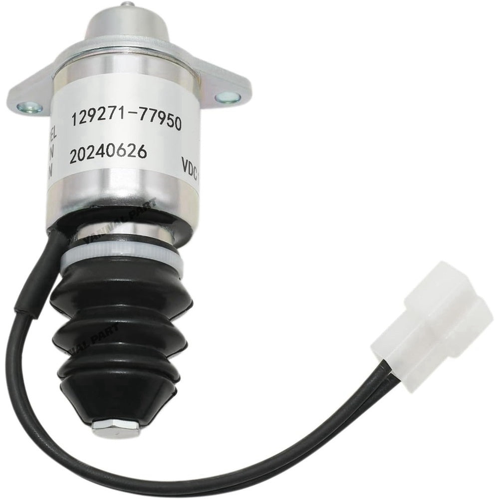 12V Shutoff Solenoid Valve 129271-77950 129209-77950 for Yanmar Marine Engine 2YM15 3YM30 3YM20 3JH5E 3JH4E 4JH4AE