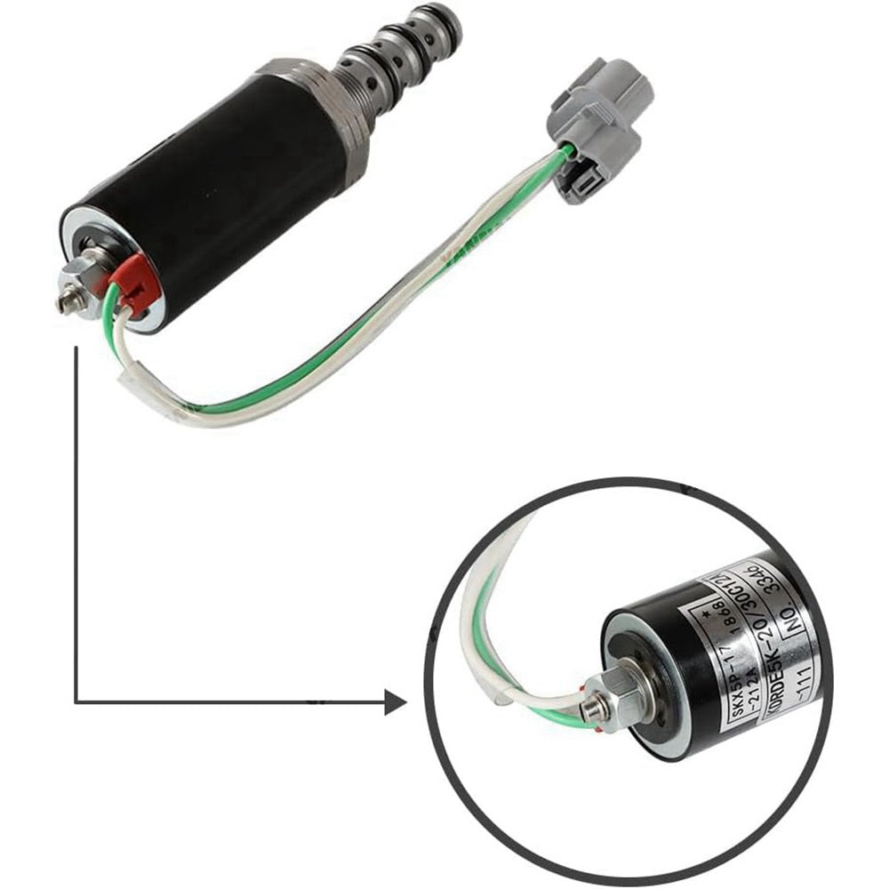 Solenoid Valve KWE5K-20/G24D12A Fit For Kobelco Excavator SK200 SK200-5 SK100-5