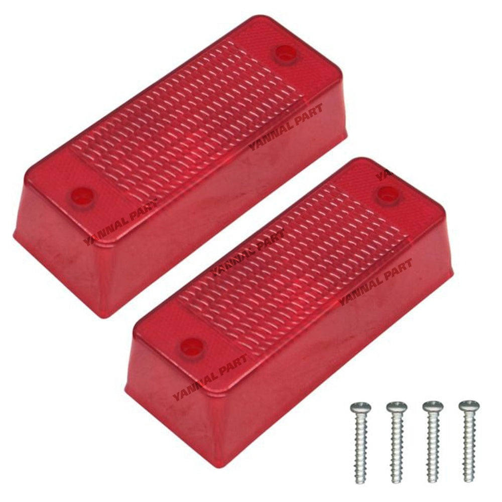 2 PCS Red Tail Light Lens 6672276 Fit For Bobcat Loader 553 751 753 763 773 863 873 883 963 T630 T650 T740 T750 T770 T870