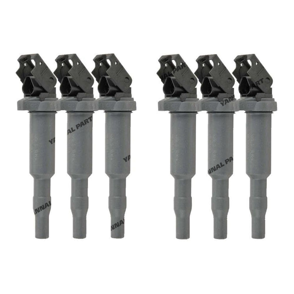 6 PCS Ignition Coil 0221504465 Fit For BMW E60 E85 E90