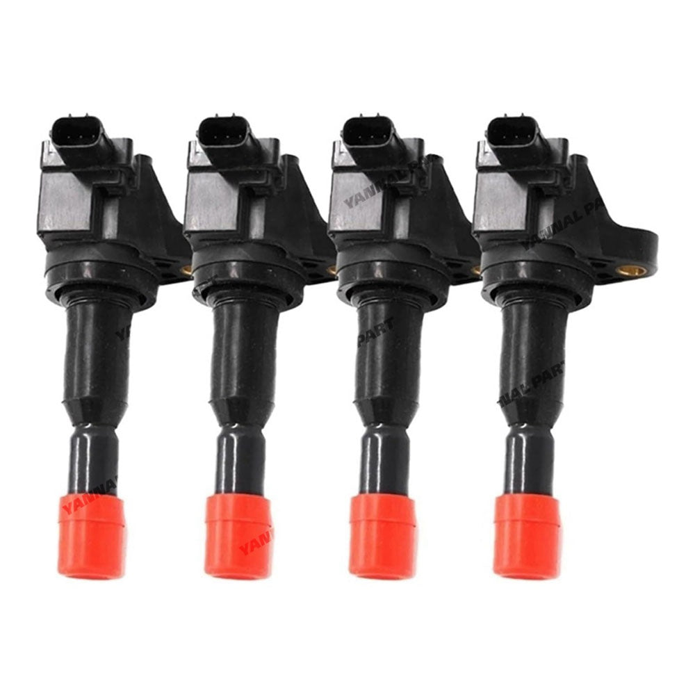 4 PCS Ignition Coil 30520-PWC-003 Fit For Honda Fit 1.5L L4