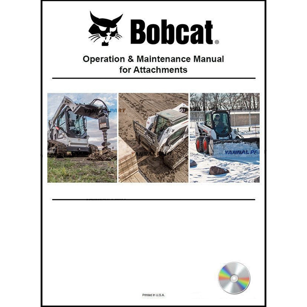 Part No. 6570526CD Sweeper Gutterbrush Operation and Maintenance Manual on CD Fit For Bobcat