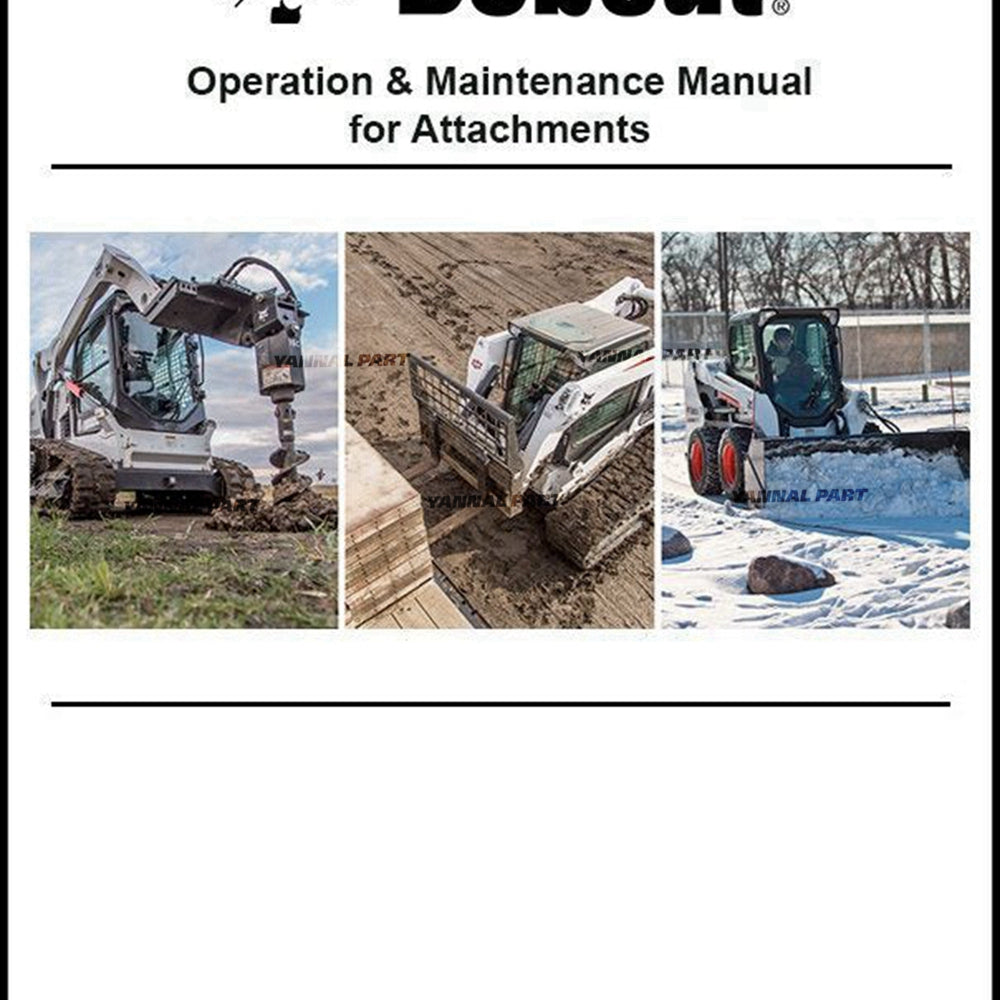 Part No. 6556867 Backhoe Operation and Maintenance Manual Fit For Bobcat