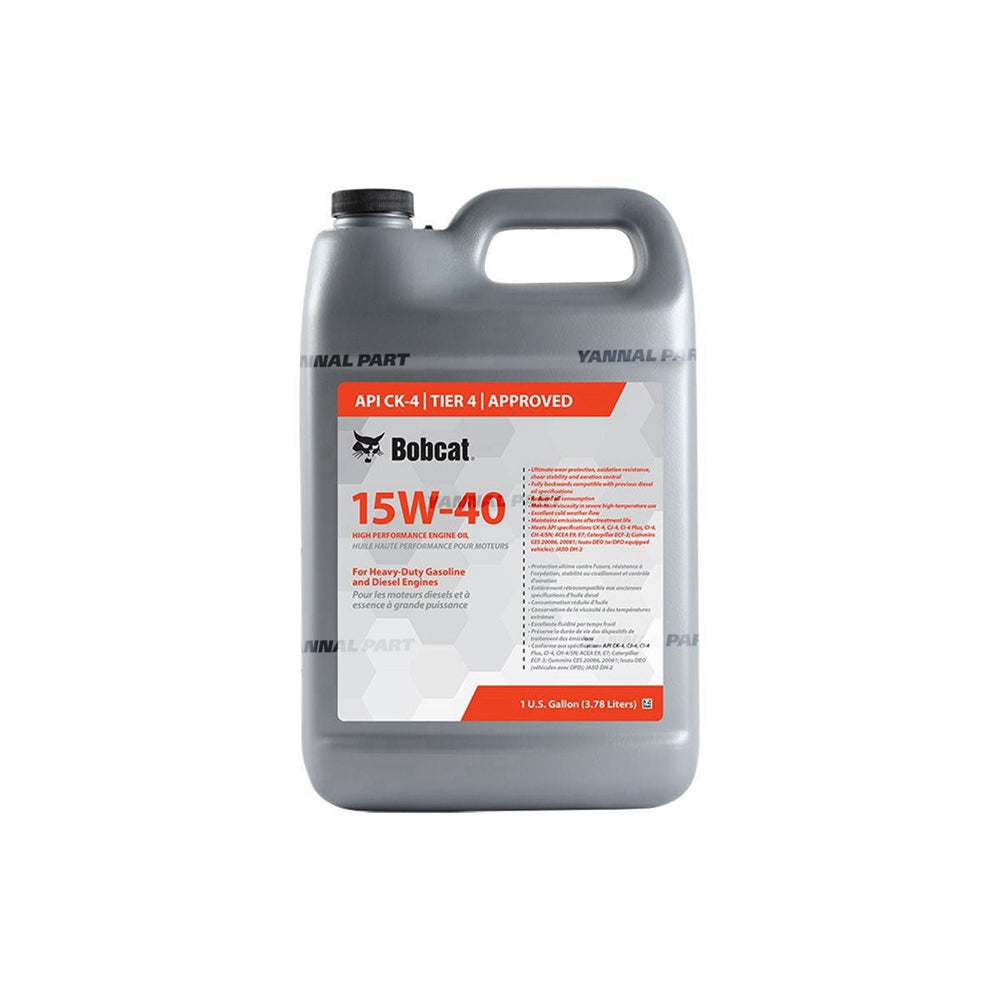 Part No. 7354882 Engine Oil, 15W40, 1 Gallon Fit For Bobcat