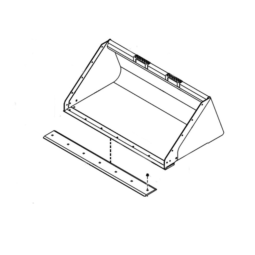 Part No. 7296449 Bolt-on Cutting Edge, 86 inches Fit For Bobcat