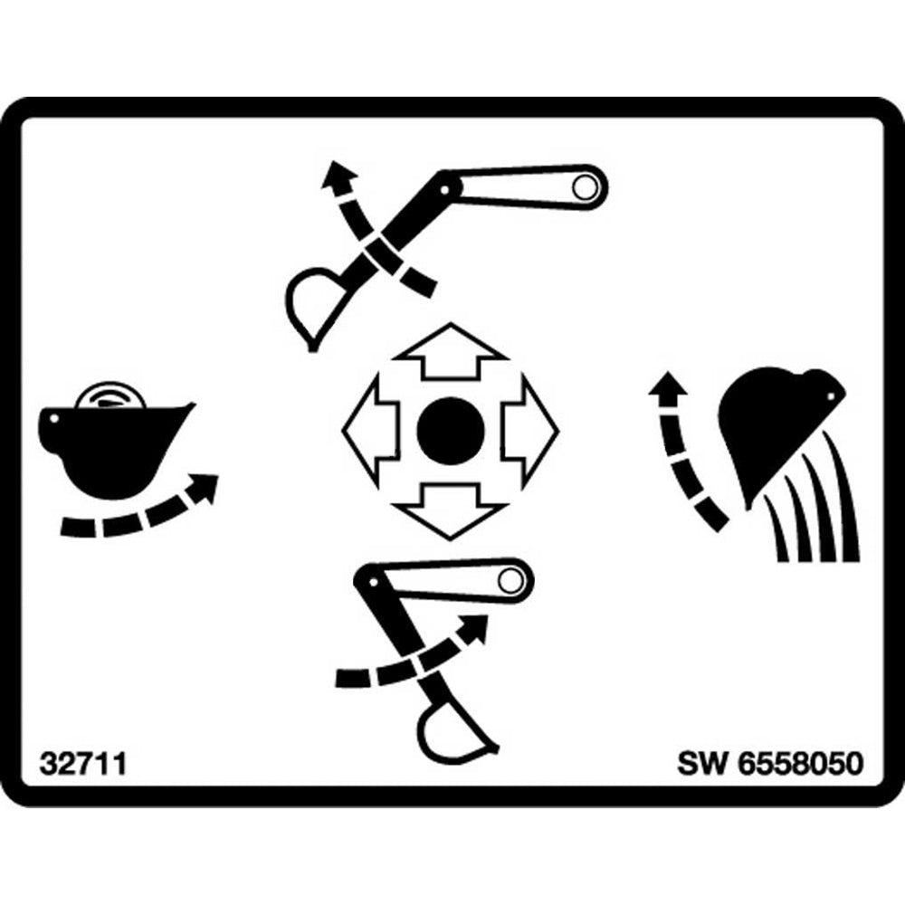 Part No. 6558050 Control Decal Fit For Bobcat