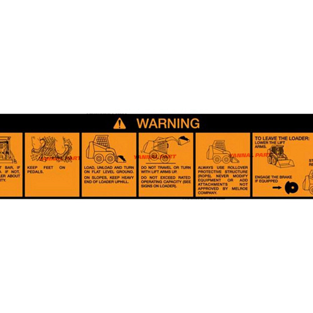 Part No. 6568905 Warning Decal Fit For Bobcat