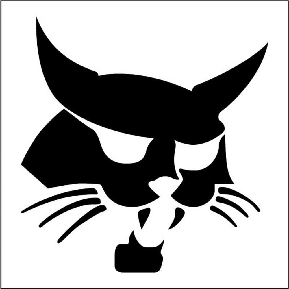 Part No. 6731337 Bobcat Head Vinyl Decal, 4.75 Inches Fit For Bobcat