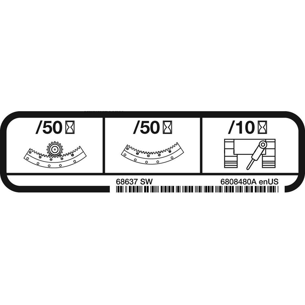 Part No. 6808480 Remote Grease Decal Fit For Bobcat