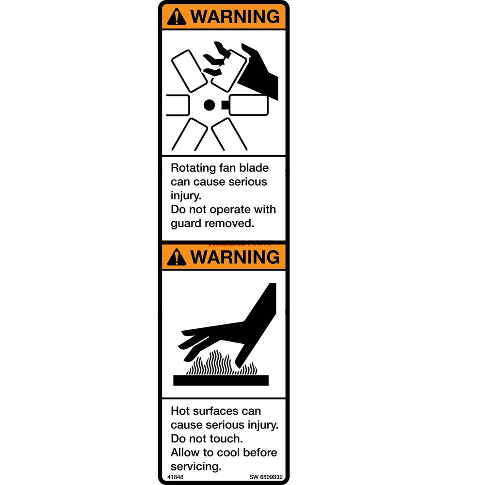 Part No. 6809832 Warning Decal Fit For Bobcat