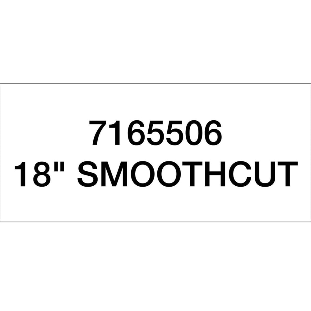 Part No. 6905221 18 Inch Smoothcut Planer Drum Decal Fit For Bobcat