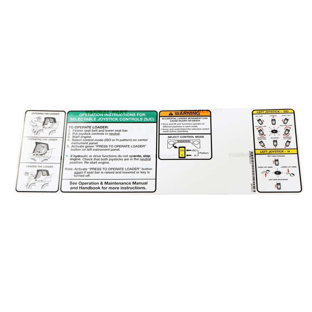 Part No. 7131519 Decal Fit For Bobcat