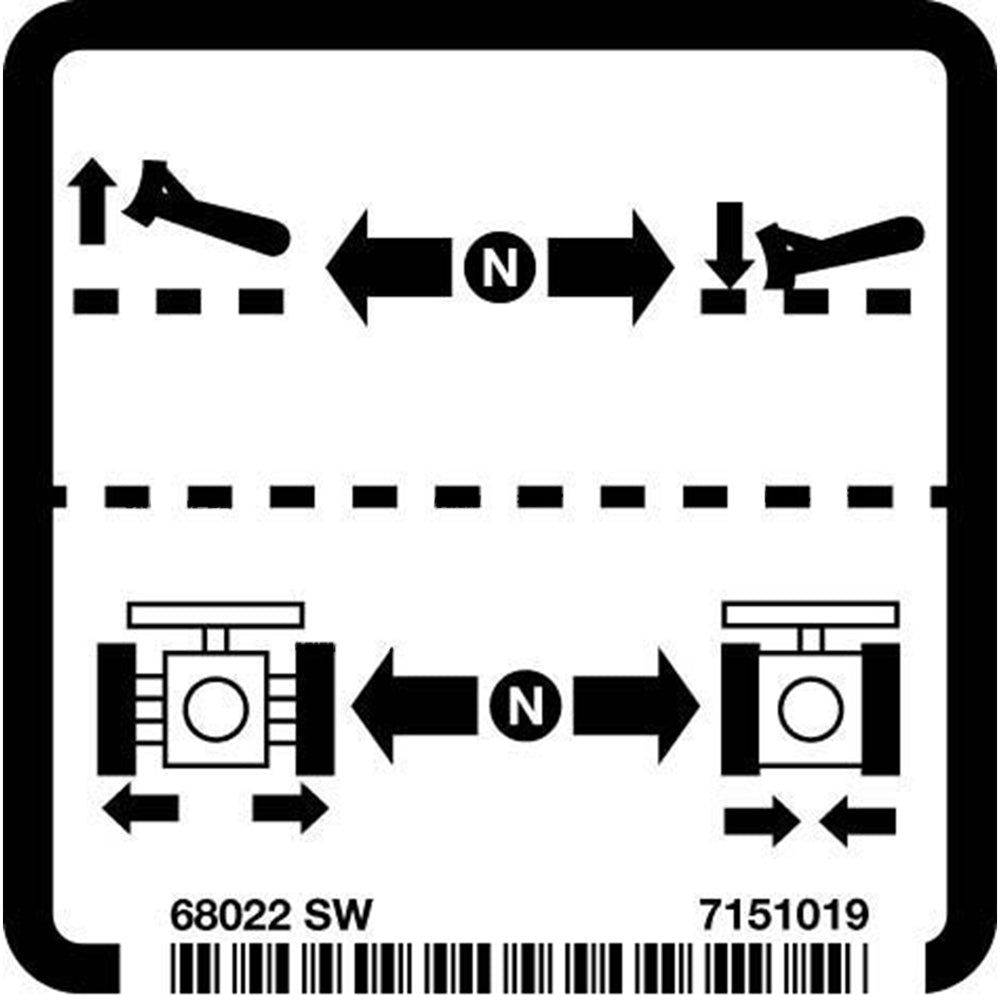 Part No. 7151019 Blade Decal for Excavators